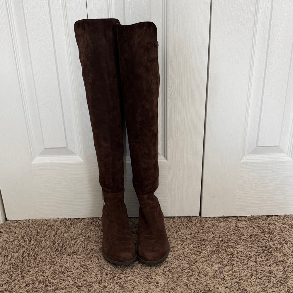 Stuart Weitzman Over the Knee Boots Brown US Sz 7